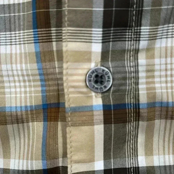 [M]KUHL  Plaid Cotton S/S Button Shirt Men - Picture 5 of 9